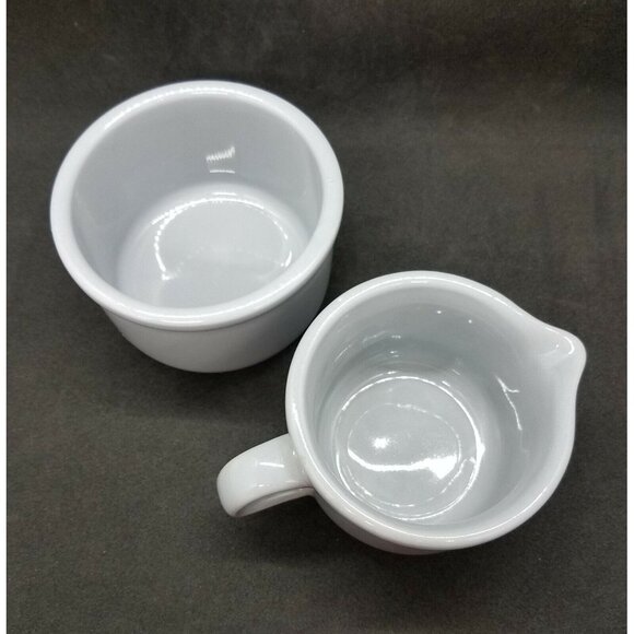 Waechtersbach Light Blue Grey Sugar Bowl and Creamer W Germany - Picture 2 of 8